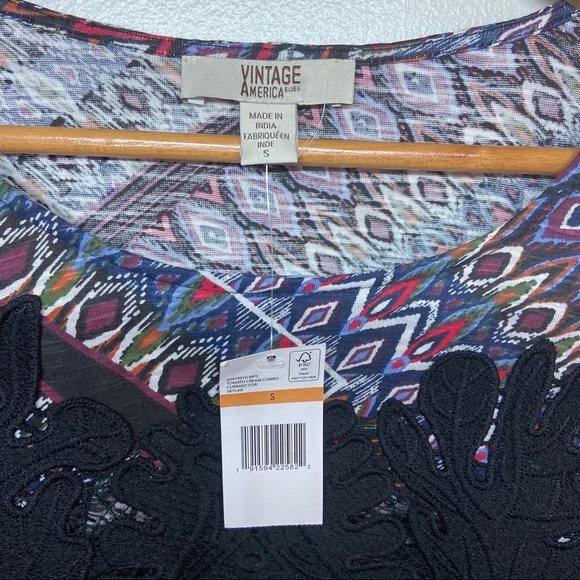 NWT Vintage America lace top size Small - Picture 3 of 5